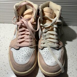 Jordan Women's Sneakers in Pink and White